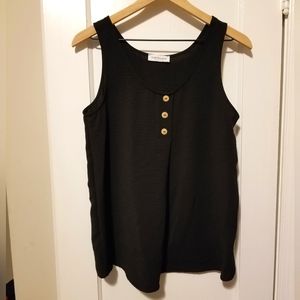 EUC First Love Black Textured Tank